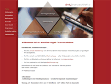 Tablet Screenshot of dmk-finanzarchitektur.de